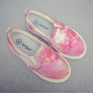 Cat & Jack Tie Dye Slip On Sneakers Toddler Girls Size 8